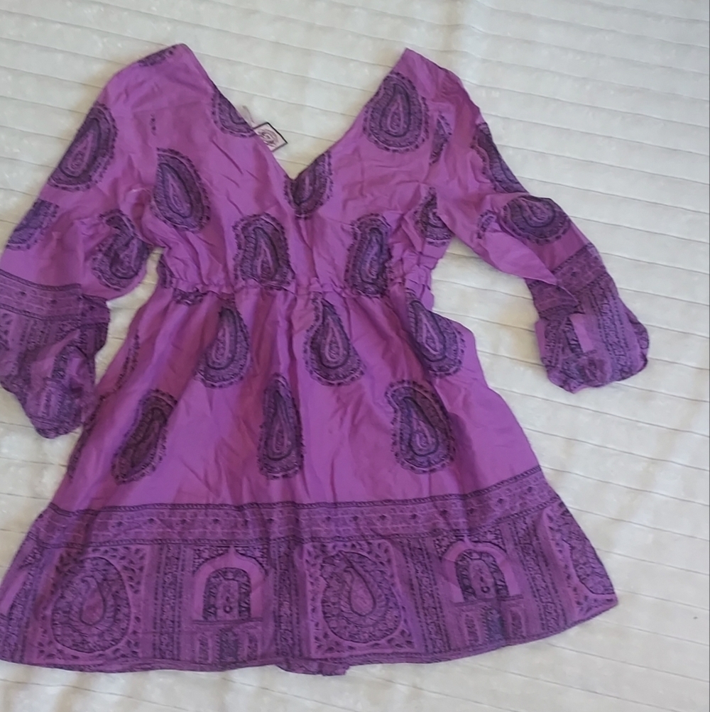 Juicy Couture Purple Patterned Top - Picture 4 of 5